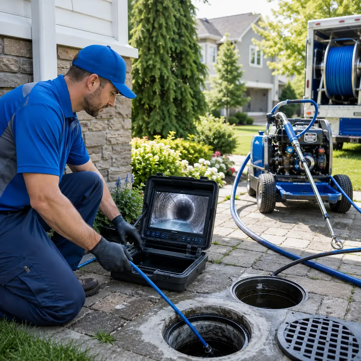 Outdoor drain cleaning professionals serving West Manchester, OH